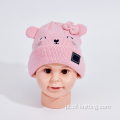 gatinho jacquard tricotado gorro para bebê